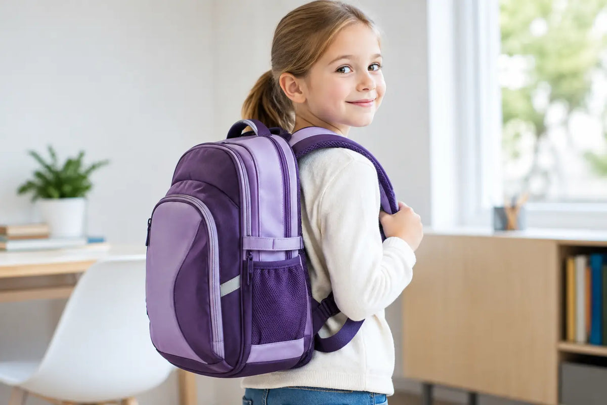 Ergonomisk skolryggsäck för barn som passar