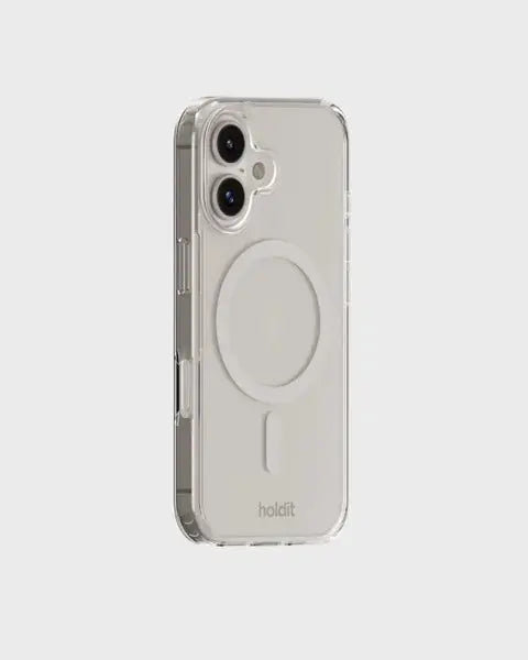 Holdit Telefonskal MagSafe iPhone 16 Plus - Transparent/Vit - Travels And Bags