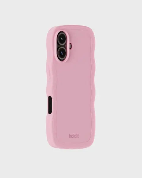 Holdit Telefonskal Wavy iPhone 16 - Rosa - Travels And Bags