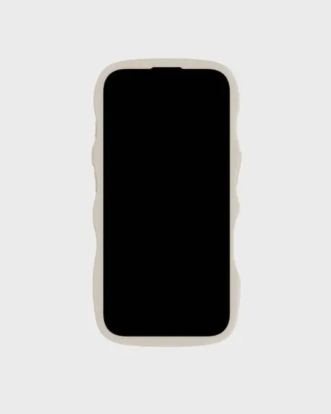 Holdit Telefonskal Wavy iPhone 16 Plus - Beige/Transparent - Travels And Bags