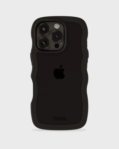 Holdit Telefonskal Wavy iPhone 16 Pro Max - Svart/Transparent - Travels And Bags