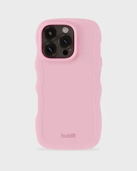 Holdit Telefonskal Wavy iPhone 16 Pro Max - Rosa - Travels And Bags