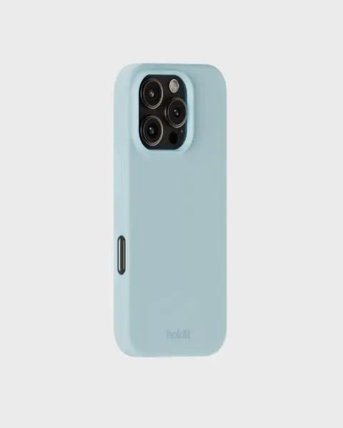 Holdit Telefonskal Silicone iPhone 16 Pro - Ljusblå - Travels And Bags