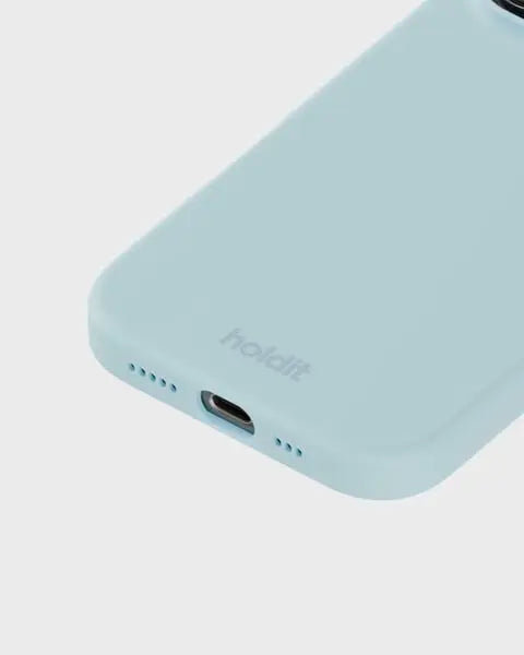 Holdit Telefonskal Silicone iPhone 16 Pro - Ljusblå - Travels And Bags