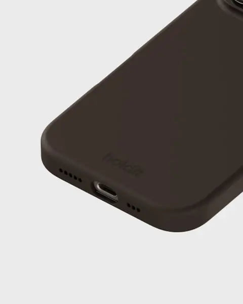 Holdit Telefonskal Silicone iPhone 16 Pro Max - Mörkbrun - Travels And Bags