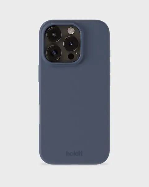 Holdit Telefonskal Silicone iPhone 16 Pro Max - Marinblå - Travels And Bags