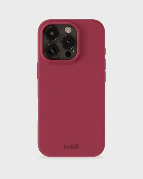 Holdit Telefonskal Silicone iPhone 16 Pro Max - Röd - Travels And Bags