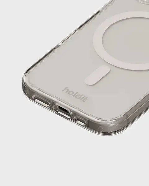 Holdit Telefonskal MagSafe iPhone 16 Plus - Transparent/Vit - Travels And Bags
