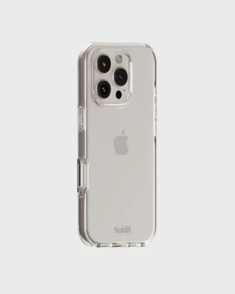 Holdit Telefonskal Seethru iPhone 16 Pro - Vit - Travels And Bags