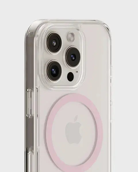 Holdit Telefonskal MagSafe iPhone 16 Pro - Transparent/Rosa - Travels And Bags