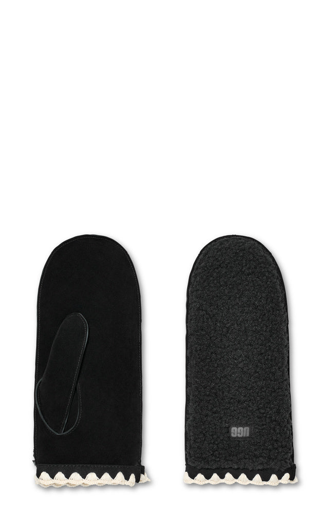 UGG UGGfluff Scalloped Mitten – Dam – Black