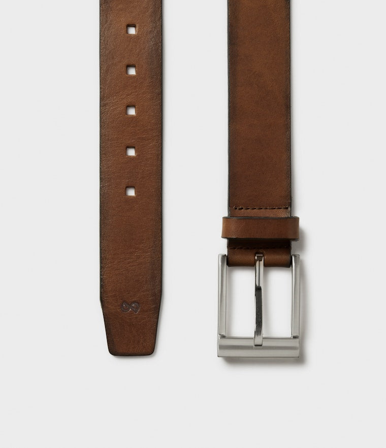 Saddler Ebeltoft Läderbälte - Brun - Travels And Bags