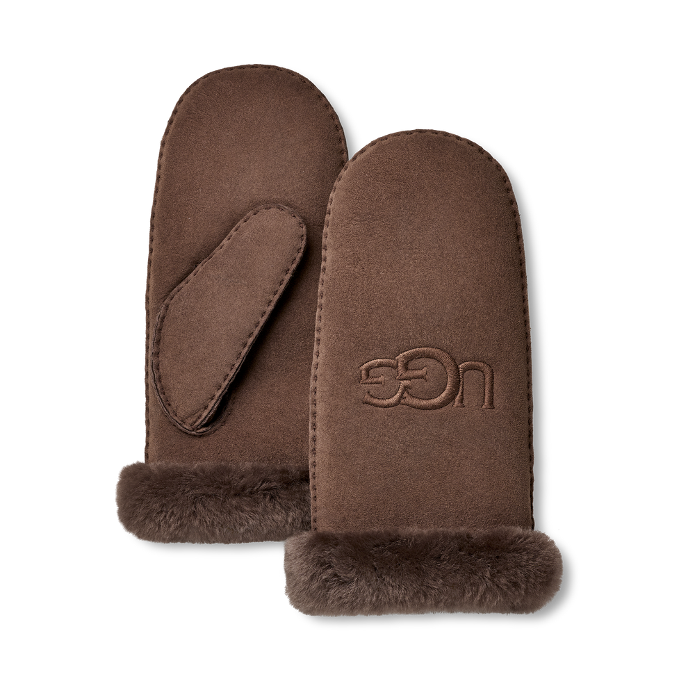 UGG Sheepskin Embroider Mitten – Dam – Allspice