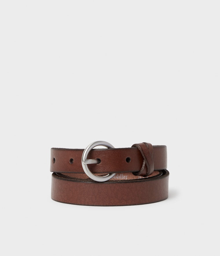 Saddler Esbjerg Läderbälte - Brun - Travels And Bags
