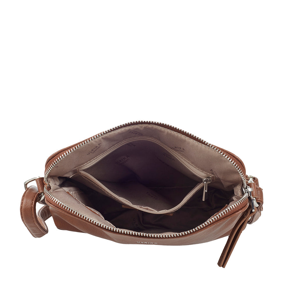 Ulrika Design NOOS Handväska Liten 13x21x2 cm - Brun