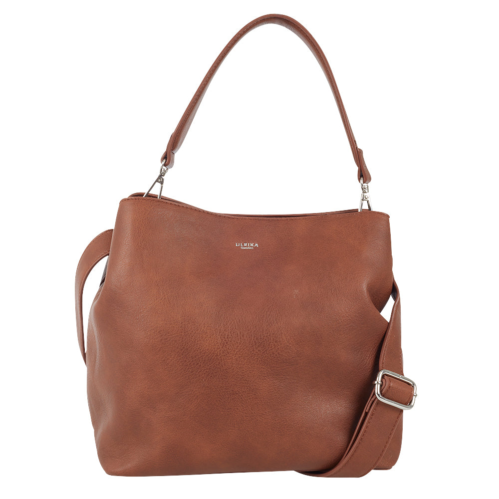 Ulrika Design NOOS Handväska Stor 26x26x17 cm - Brun