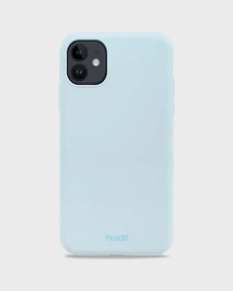Holdit Telefonskal Silicone iPhone 11/XR - Ljusblå - Travels And Bags