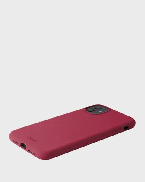 Holdit Telefonskal Silicone iPhone 11/XR - Röd - Travels And Bags