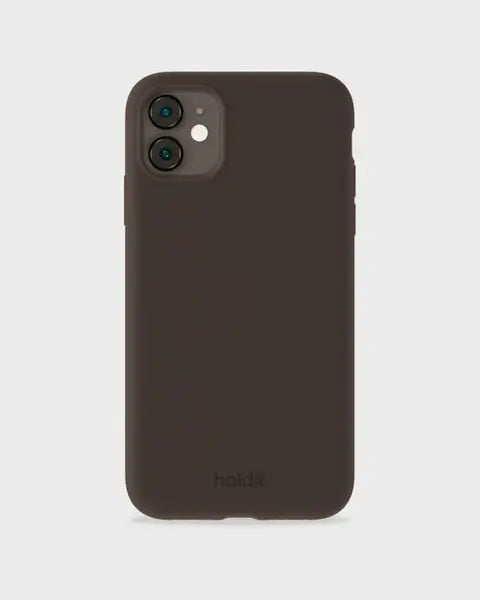 Holdit Telefonskal Silicone iPhone 11/XR - Mörkbrun - Travels And Bags