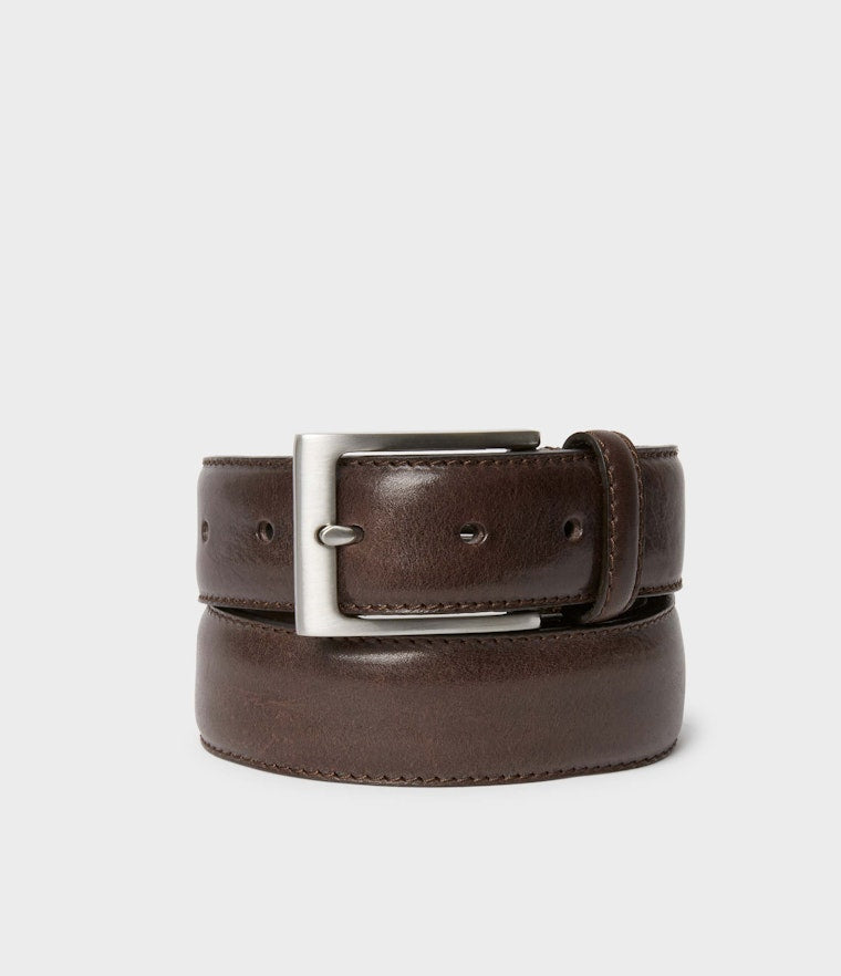 Saddler Odense Läderbälte - Mörkbrun - Travels And Bags