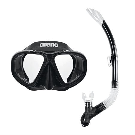 Arena Premium Snorkel Set Jr Black-Clear-Black