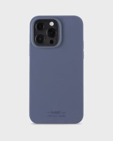 Holdit Telefonskal Silicone iPhone 13 Pro - Marinblå - Travels And Bags
