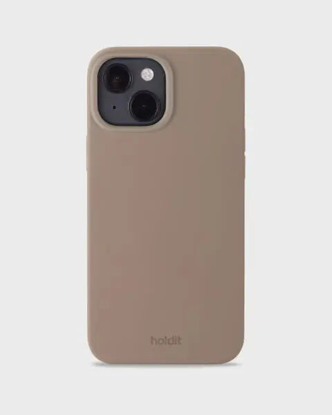 Holdit Telefonskal Silicone iPhone 14/13 - Ljusbrun - Travels And Bags