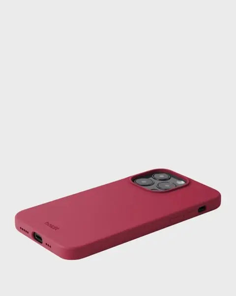 Holdit Telefonskal Silicone iPhone 14 Pro - Röd - Travels And Bags
