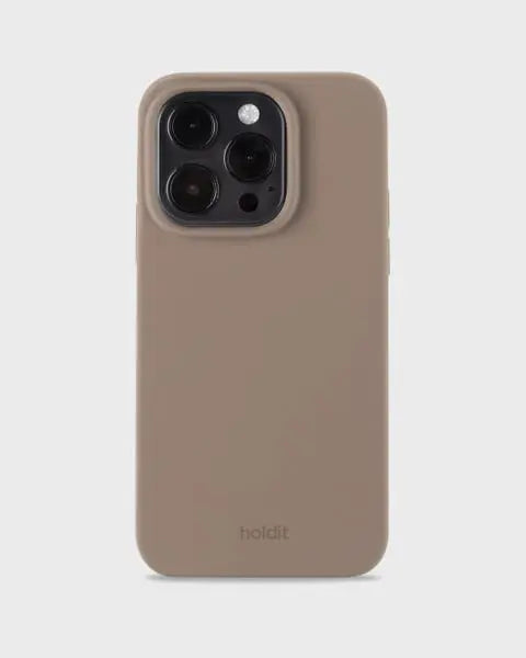 Holdit Telefonskal Silicone iPhone 14 Pro - Ljusbrun - Travels And Bags
