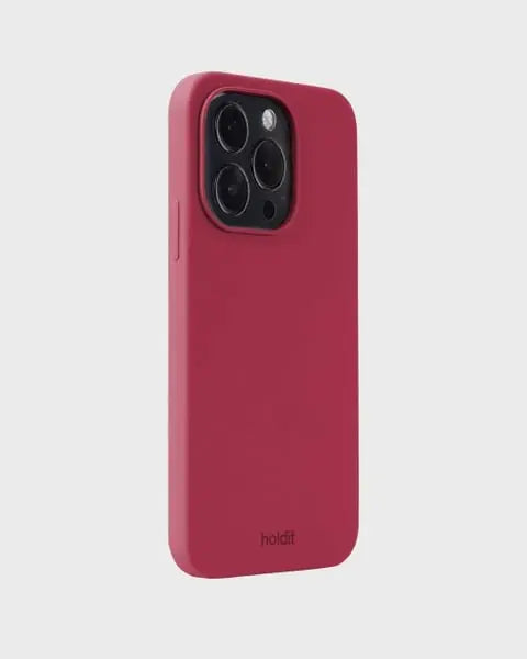 Holdit Telefonskal Silicone iPhone 14 Pro - Röd - Travels And Bags