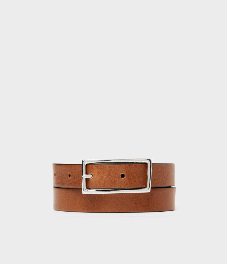 Saddler Averno Vändbart Läderbälte - Svart/Brun - Travels And Bags