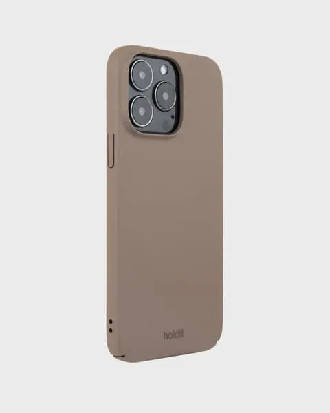 Holdit Telefonskal Slim iPhone 14 Pro Max - Ljusbrun - Travels And Bags