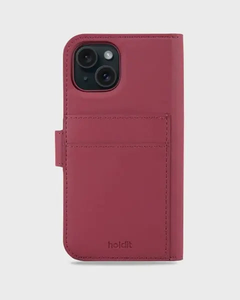 Holdit Wallet Case Magnet iPhone 14/13 - Röd - Travels And Bags