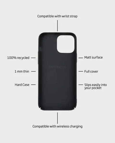 Holdit Telefonskal Slim iPhone 15 Pro - Svart - Travels And Bags