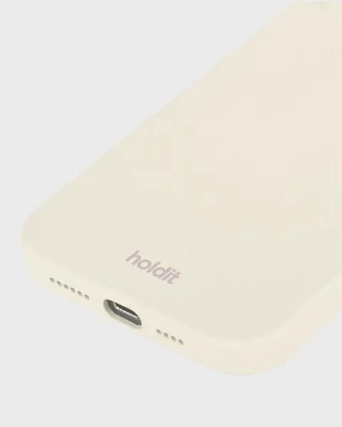 Holdit Telefonskal Silicone iPhone 15 - Krämvit - Travels And Bags