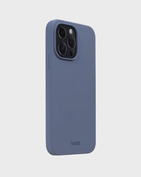 Holdit Telefonskal Silicone iPhone 15 Pro Max - Marinblå - Travels And Bags