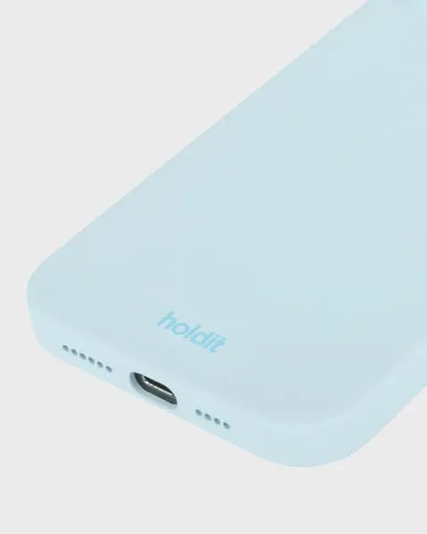 Holdit Telefonskal Silicone iPhone 15 Pro Max - Ljusblå - Travels And Bags