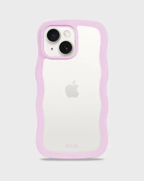 Holdit Telefonskal Wavy iPhone 15/14/13 - Lila/Transparent - Travels And Bags