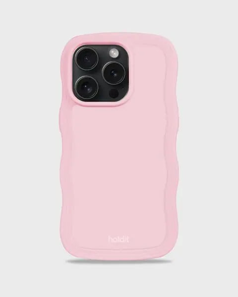 Holdit Telefonskal Wavy iPhone 14 Pro - Rosa - Travels And Bags