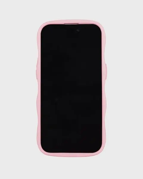 Holdit Telefonskal Wavy iPhone 15 Plus/14 Plus - Rosa/Transparent - Travels And Bags