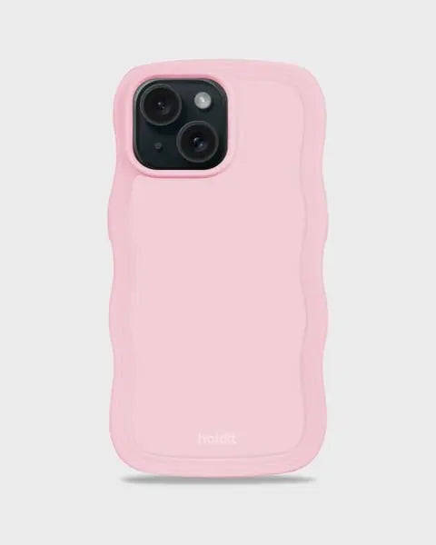 Holdit Telefonskal Wavy iPhone 15 Plus/14 Plus - Rosa - Travels And Bags
