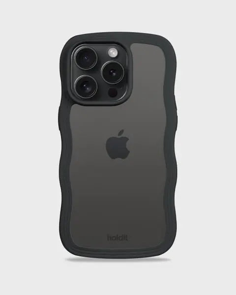 Holdit Telefonskal Wavy iPhone 15 Pro - Svart/Transparent - Travels And Bags