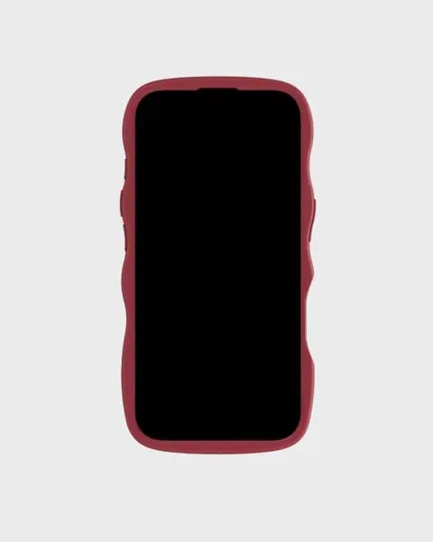 Holdit Telefonskal Wavy iPhone 15 Pro - Röd - Travels And Bags