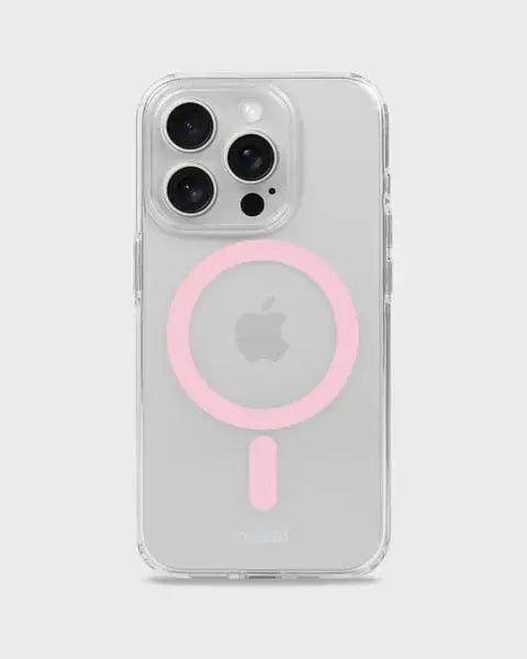 Holdit Telefonskal MagSafe iPhone 15 Pro Max - Transparent/Rosa - Travels And Bags