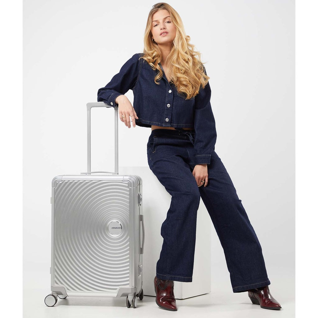 American Tourister Soundbox Aluminium Mellanstor Resväska - 68 cm