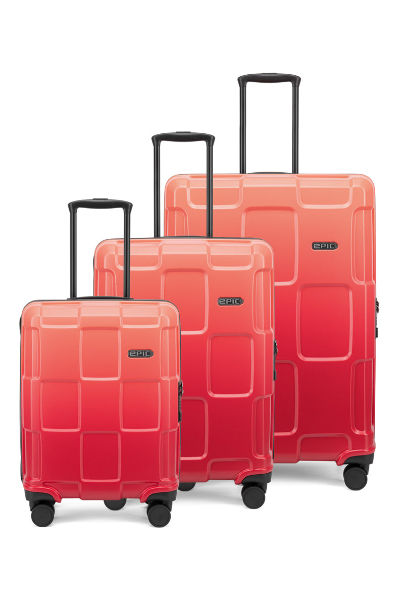 Epic Crate Ex Wildlife Resväska 3-Set - Red Sunrise Epic