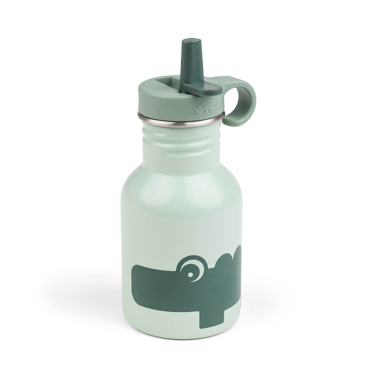 Done by Deer Metal bottle Croco Grön - 350 ml