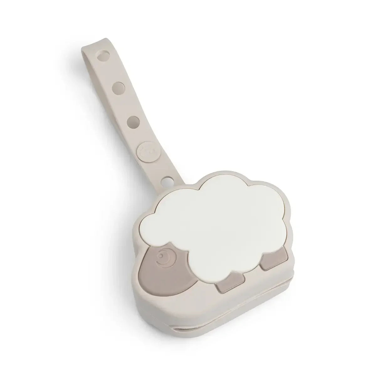 Done by Deer Silicone pacifier pouch Sheepy - Sand