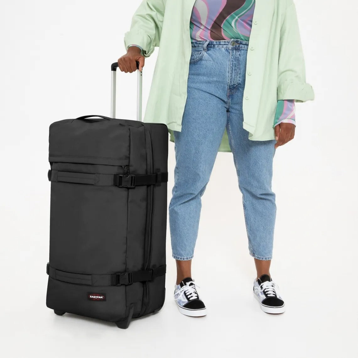 Eastpak Transit'r Stor resväska 2-hjul - Svart - Travels And Bags