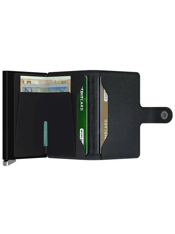 Secrid Premium Miniwallet Kortplånbok - Emboss Lines Svart Secrid